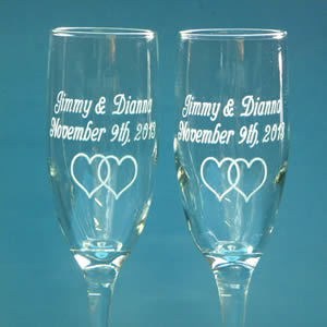 Romantic things to do with champagne glasses